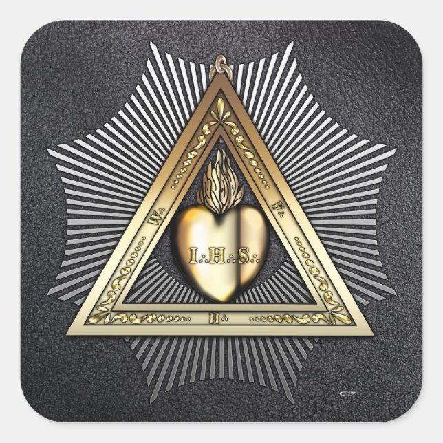 26th Degree: Friend and Brother Eternal Square Sticker (Front)