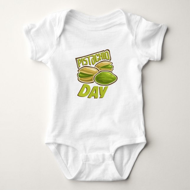 26th February - Pistachio Day Baby Bodysuit (Front)