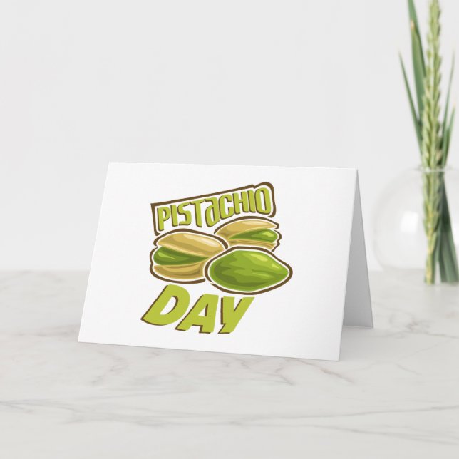 26th February - Pistachio Day Card (Front)
