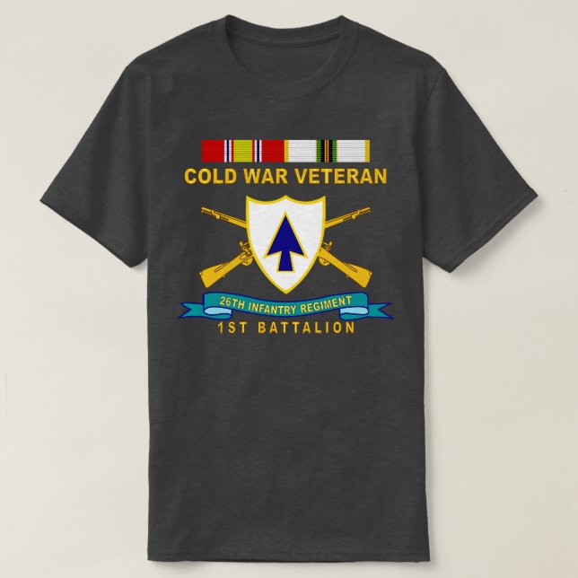 26th Infantry Regiment DUI w Br Ribbon TOP 1st Bn  (Design Front)