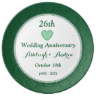 26th Wedding Anniversary Emerald Green W20F