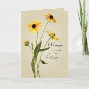 2707 Black Eyed Susan Birthday Card