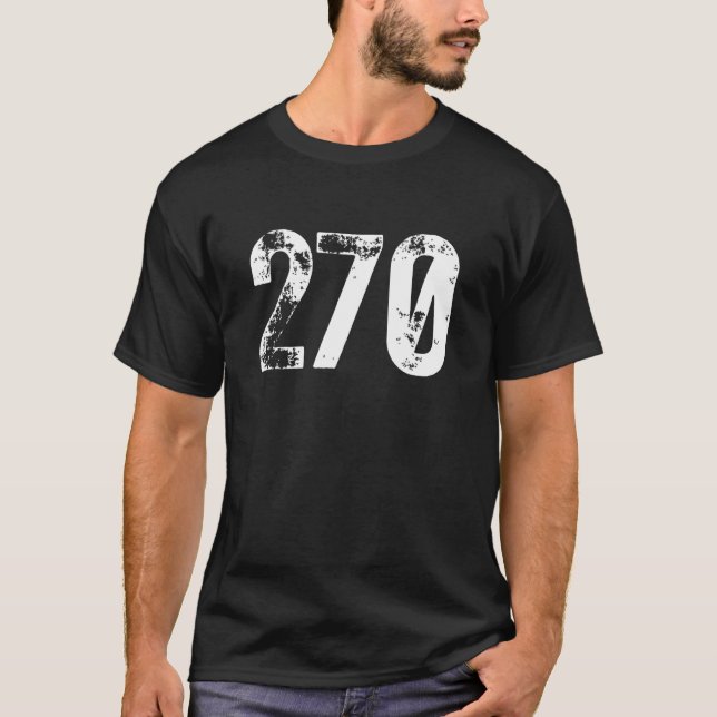 270 Area Code Bowling Green KY Mobile Area Code 27 T-Shirt (Front)