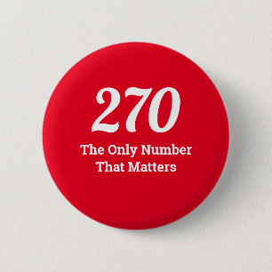 270 The Only Number that Matters in 2020 6 Cm Round Badge