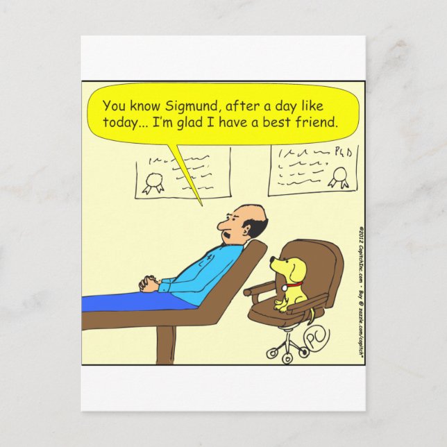 272 best friend cartoon in colour postcard (Front)