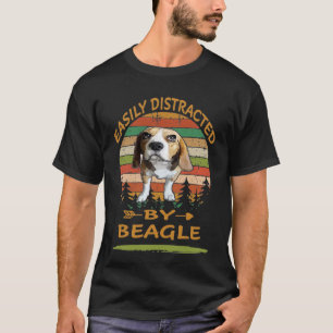 275 Easily Distracted By Beagle T-Shirt