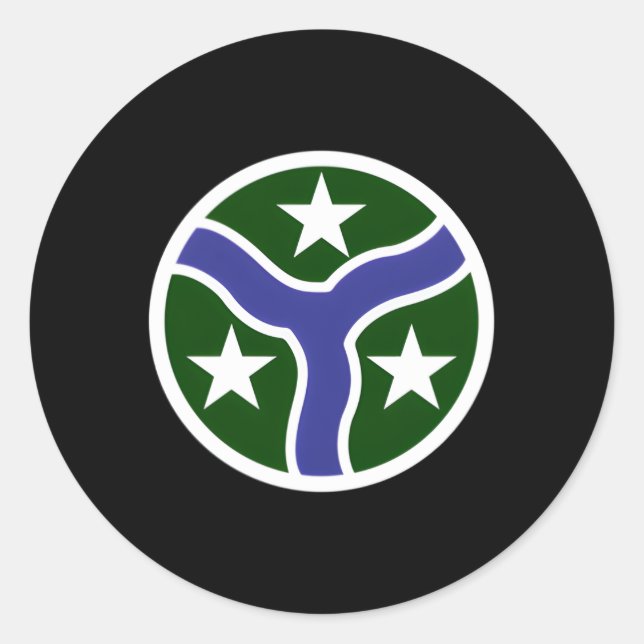 278Th Armoured Cavalry Regit Patch 278Th Acr Classic Round Sticker (Front)