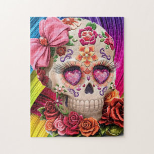 27.9 cm x 35.5 cm Skull Puzzle with Gift Box, 252p
