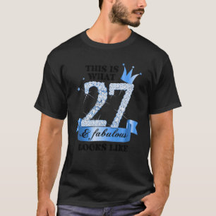 27 & Fabulous I Blue White Party Group Candid Phot T-Shirt