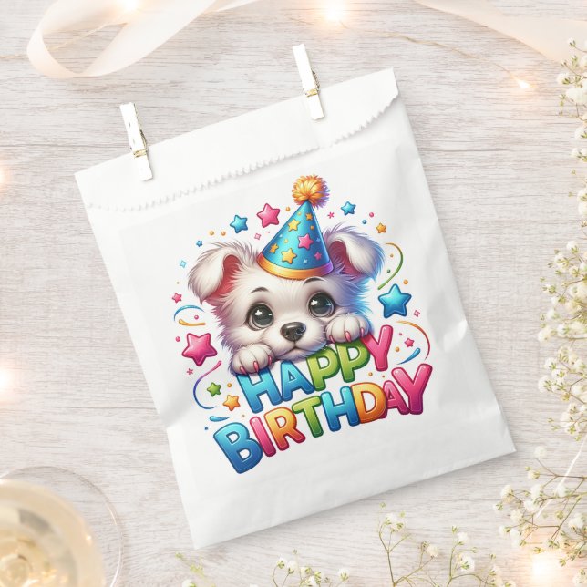 #27  Happy Birthday Favour Bag (Clipped)