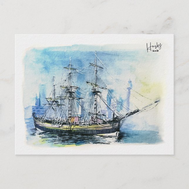 27 : HMS Endeavour Postcard (Front)
