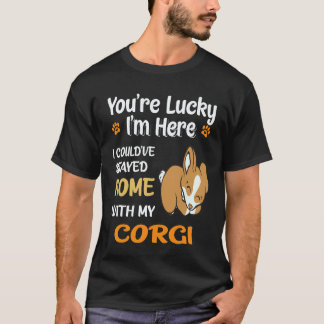 27 I Could Have Stayed Home With Corgi T-Shirt
