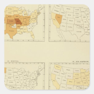 27 Interstate migration 1890 MONJ Square Sticker