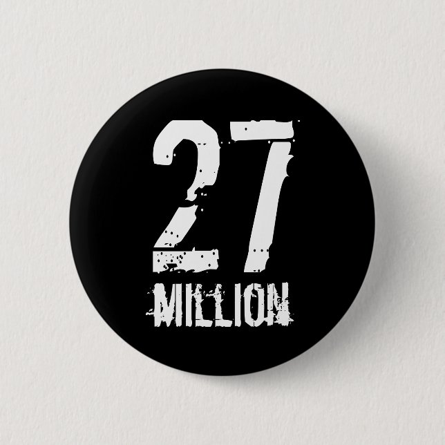 27 million 6 cm round badge (Front)