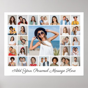 27 Photo Collage Add Your Own Text  Poster