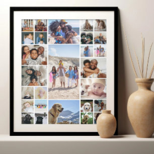27 Photo Collage Personalised Poster