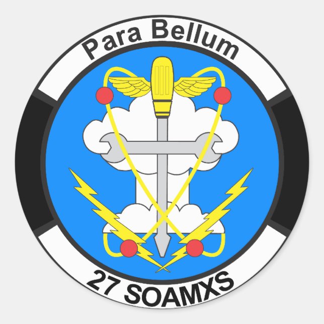 27 SOAMXS CLASSIC ROUND STICKER (Front)