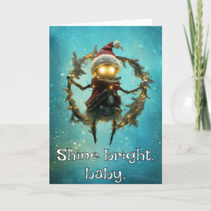 *~* 27 Whimsical Glow Funny Magical Christmas AP97 Thank You Card