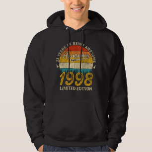 27 Year Old Bday Retro Awesome 27th Birthday Gift Hoodie