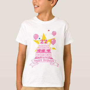 27 Year Old Birthday Cake T-Shirt