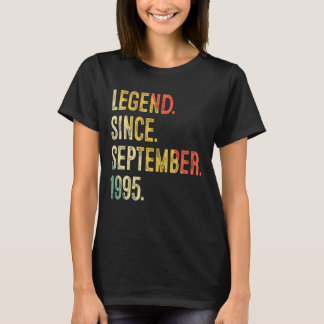 27 Years Old  27th Birthday Legend Since September T-Shirt