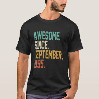 27 Years Old Awesome Since September 1995 27th Bi T-Shirt