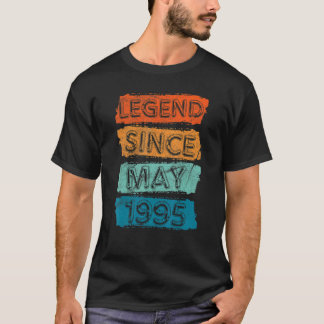 27 Years Old Legend Since May 1995 27th Birthday T-Shirt