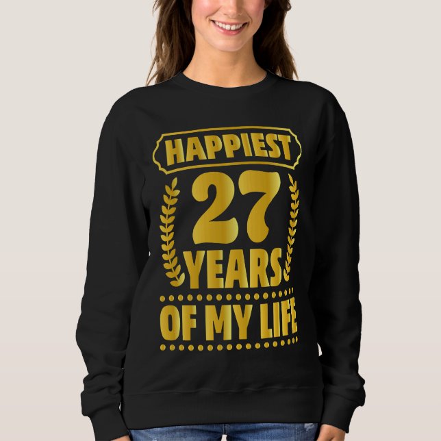 27th Anniversary  Parents Couples Husband Wife Sweatshirt (Front)