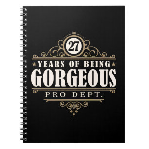 27th Birthday (27 Years Of Being Gorgeous) Notebook