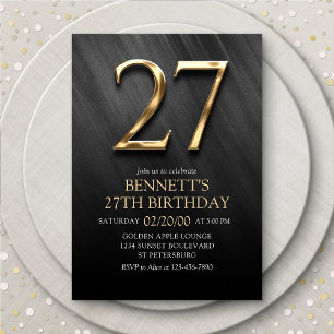 27th Birthday Invitation
