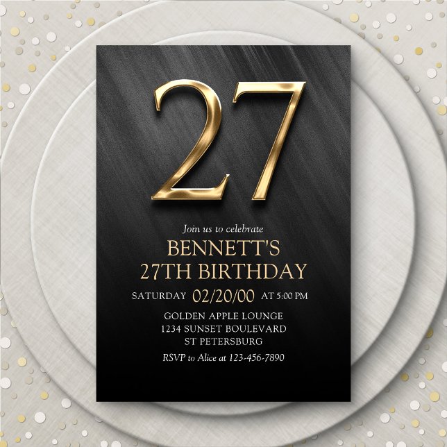 27th Birthday Invitation (Creator Uploaded)