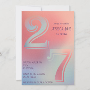 27th birthday invitation