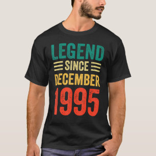 27th Birthday Legend Since December 1995 27 Years T-Shirt
