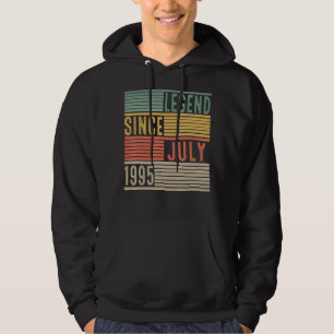 27th Birthday Legend Since July 1995 27 Years Old Hoodie
