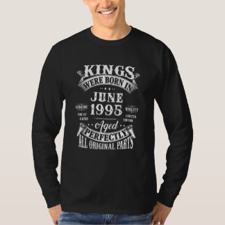 27th Birthday Legends Born In June 1995 27 Years T-Shirt