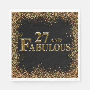 27th Birthday Napkin