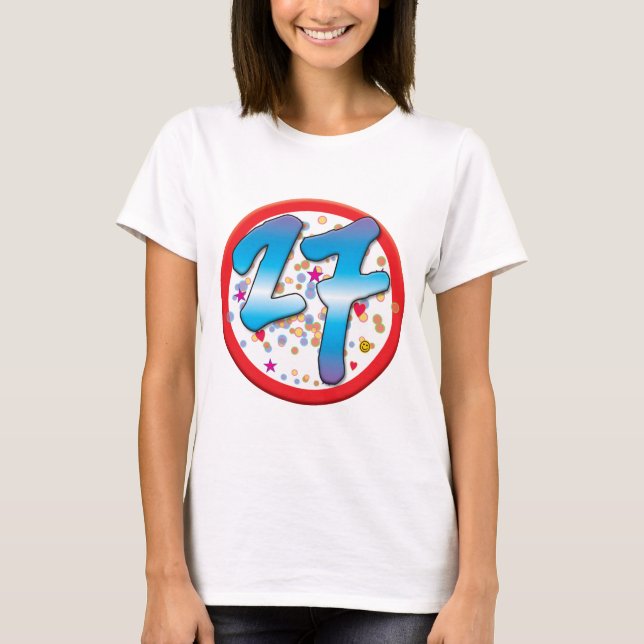 27th Birthday T-Shirt (Front)