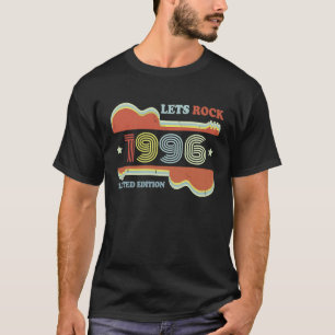 27th Birthday Vintage Guitar Retro Lets Rock 1996 T-Shirt