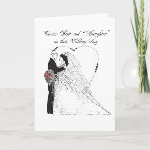 2849 Son and "Daughter" on Wedding Day Card