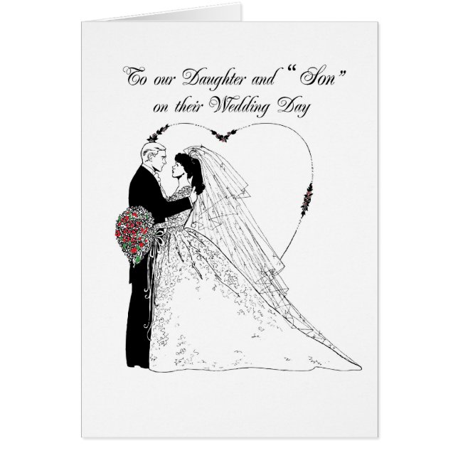 2852 Daughter and "Son" Wedding Blessings (Front)