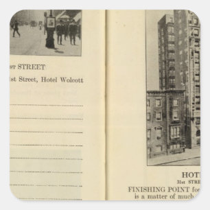 28586 Broadway & 31st St Hotel Wolcott Square Sticker
