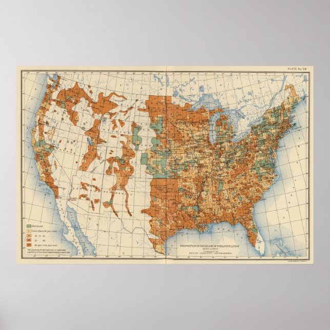 28 Increase 1890 to 1900 Poster (Front)