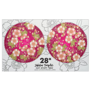 28" Japanese DIY cut and sew cushion pattern Fabric