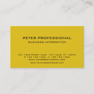 28 Modern Professional Business Card golden yellow