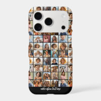 28 Photo Collage Grid - 2 Text boxes - black