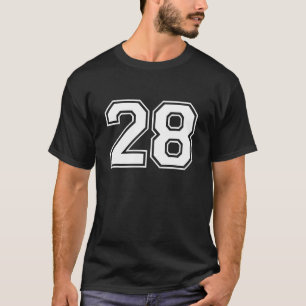 28 Sports Number Fan Best Player Numbers Game Winn T-Shirt