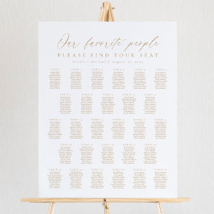 28 Tables Our Favourite People Seating Chart