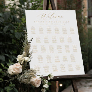 28 Tables Welcome Seating Chart