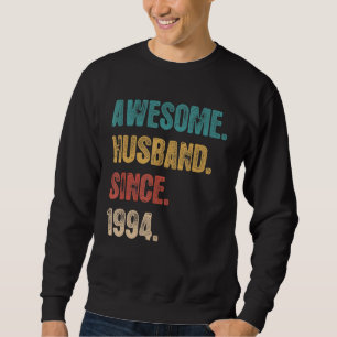 28 Wedding Aniversary For Him Awesome Husband Sin Sweatshirt