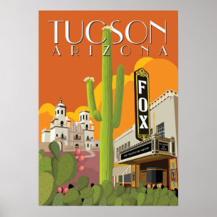 28"x20" Fox Theatre - Tucson, Arizona Poster